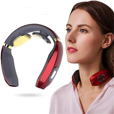 Smart Neck Massager With Heat - Red
