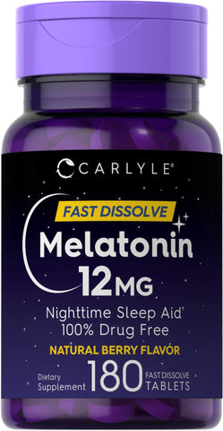 Melatonin 12 mg | Night time Sleep Aid