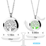 Aromatherapy Necklace - Stainless Steel - 2 Pack