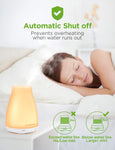 Essential Oil Diffuser With Color Lights - White