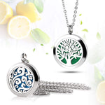 Aromatherapy Necklace - Stainless Steel - 2 Pack