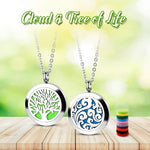 Aromatherapy Necklace - Stainless Steel - 2 Pack