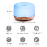 500ml Essential Oil Diffuser - Wood Grain